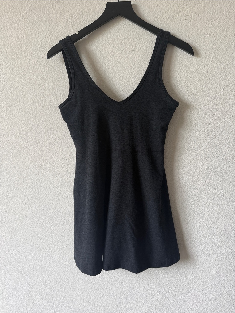 Beyond Yoga Spacedye Charcoal Athletic Mini Dress